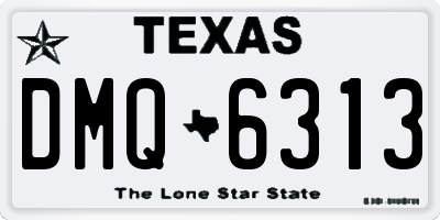 TX license plate DMQ6313