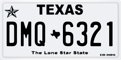 TX license plate DMQ6321
