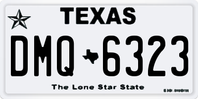 TX license plate DMQ6323