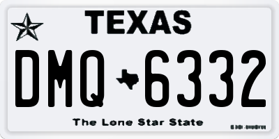 TX license plate DMQ6332