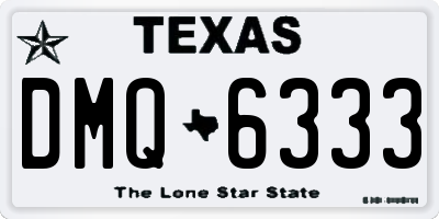 TX license plate DMQ6333
