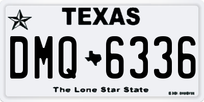 TX license plate DMQ6336