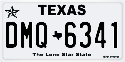 TX license plate DMQ6341
