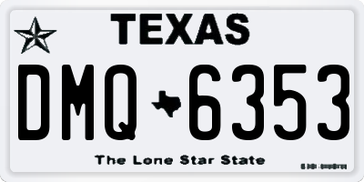 TX license plate DMQ6353