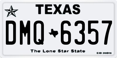 TX license plate DMQ6357