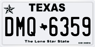 TX license plate DMQ6359