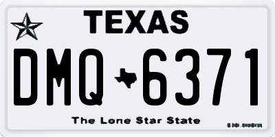 TX license plate DMQ6371