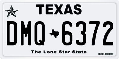 TX license plate DMQ6372