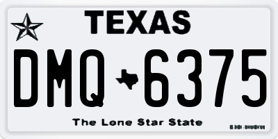 TX license plate DMQ6375