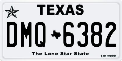 TX license plate DMQ6382