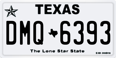 TX license plate DMQ6393