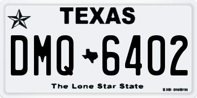 TX license plate DMQ6402
