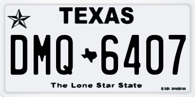 TX license plate DMQ6407