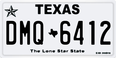 TX license plate DMQ6412