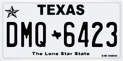 TX license plate DMQ6423