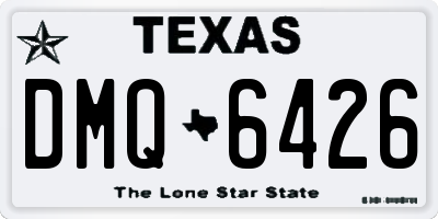 TX license plate DMQ6426