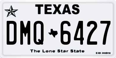 TX license plate DMQ6427