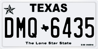 TX license plate DMQ6435
