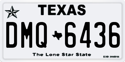 TX license plate DMQ6436