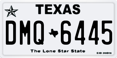TX license plate DMQ6445