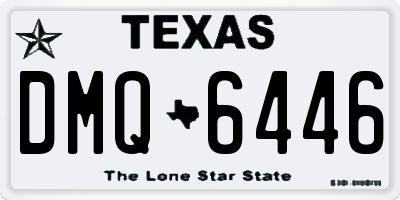 TX license plate DMQ6446