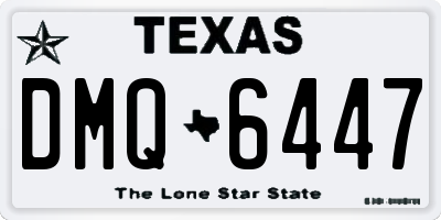 TX license plate DMQ6447