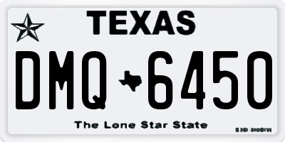 TX license plate DMQ6450