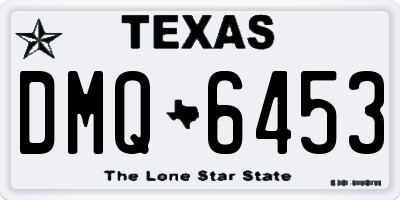 TX license plate DMQ6453