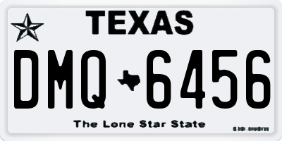 TX license plate DMQ6456