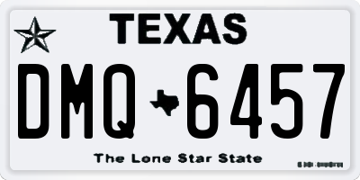 TX license plate DMQ6457