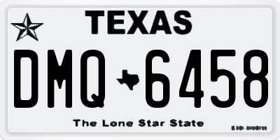 TX license plate DMQ6458
