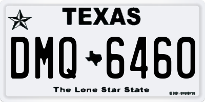 TX license plate DMQ6460