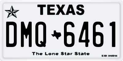 TX license plate DMQ6461