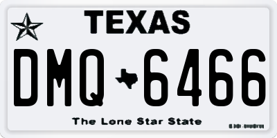 TX license plate DMQ6466