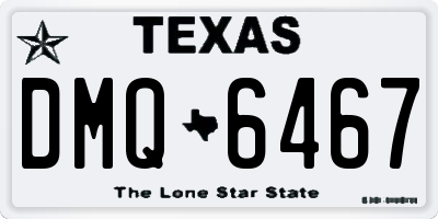 TX license plate DMQ6467