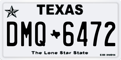 TX license plate DMQ6472