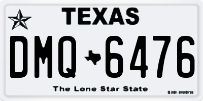 TX license plate DMQ6476
