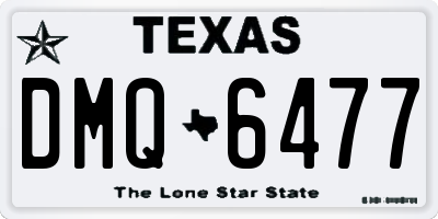 TX license plate DMQ6477