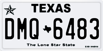TX license plate DMQ6483