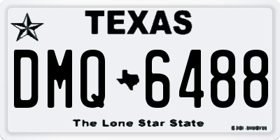 TX license plate DMQ6488