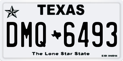 TX license plate DMQ6493