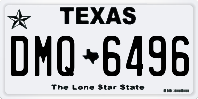 TX license plate DMQ6496