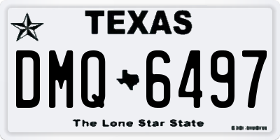 TX license plate DMQ6497