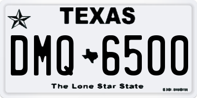 TX license plate DMQ6500