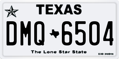 TX license plate DMQ6504