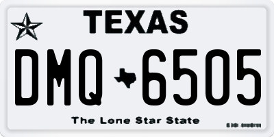 TX license plate DMQ6505