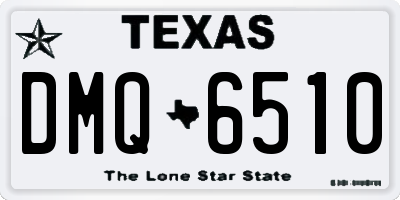 TX license plate DMQ6510