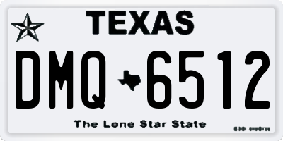 TX license plate DMQ6512