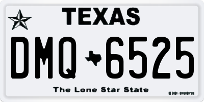 TX license plate DMQ6525