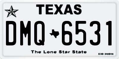 TX license plate DMQ6531